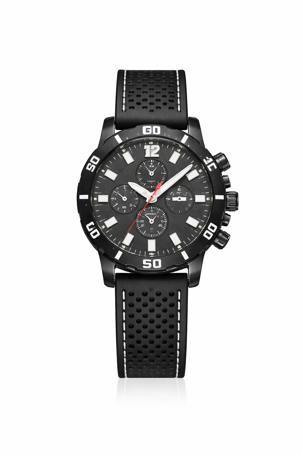 Men’s Sport Chronograph Watch – Silicone Strap Waterproof Style