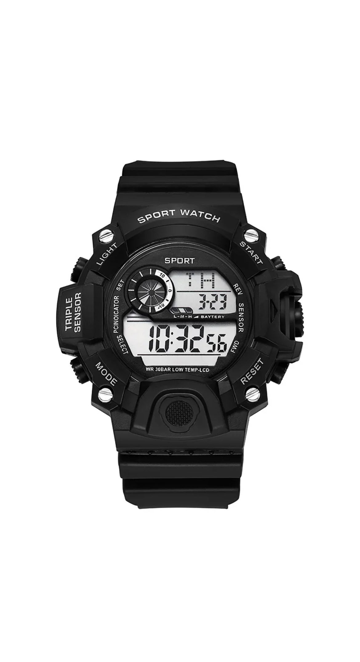 Men’s Sport Chronograph Watch – Waterproof Digital LED Military Style