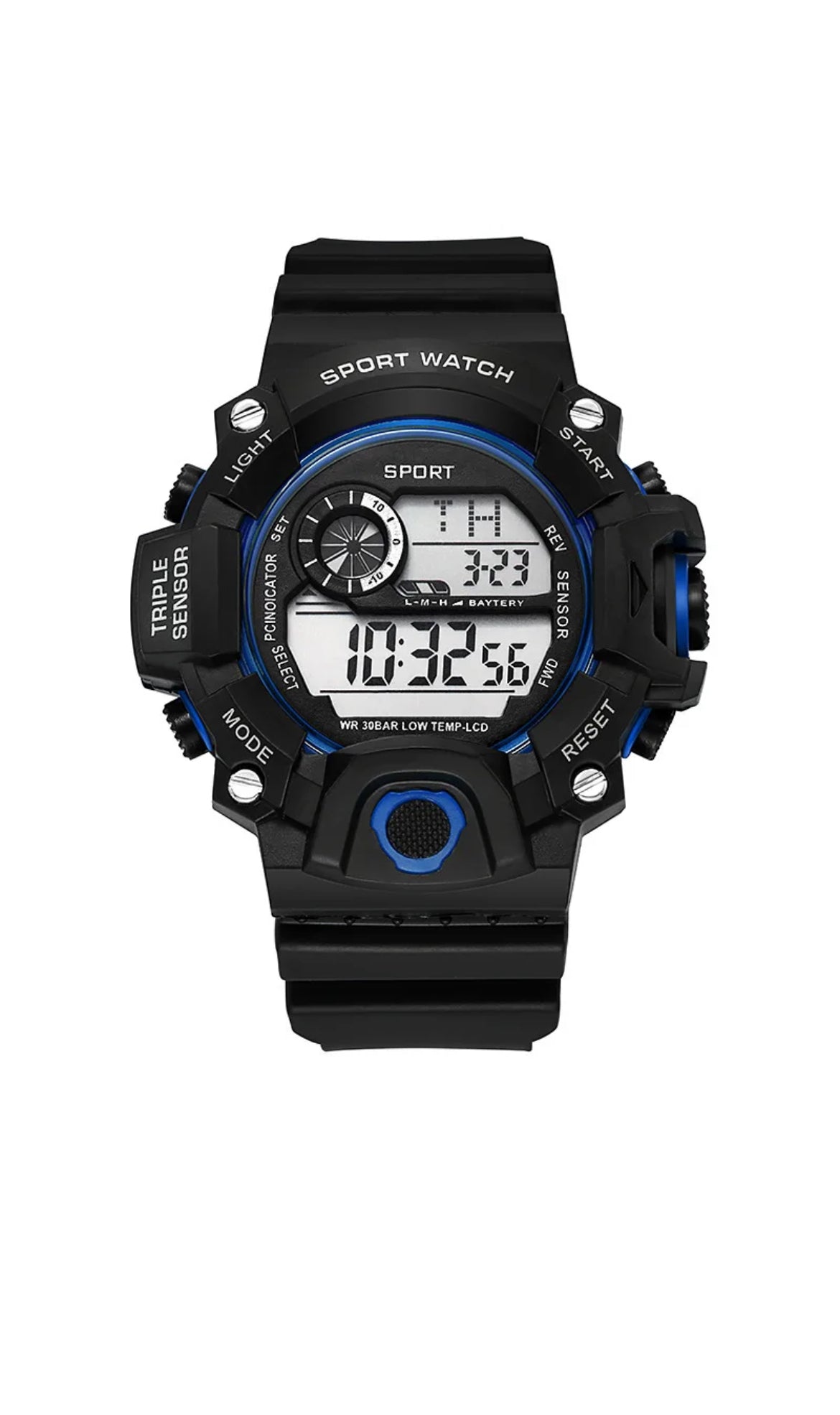 Men’s Sport Chronograph Watch – Waterproof Digital LED Military Style
