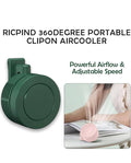 Portable Fan, Mini Waist Clip Fan, 360 Degree Clip On Air Cooler, USB or Battery Operated Hands-Free Personal Fan 3 Speeds Bladeless Neck Fan Wearable for Outdoor Farm Hiking Camping Travel