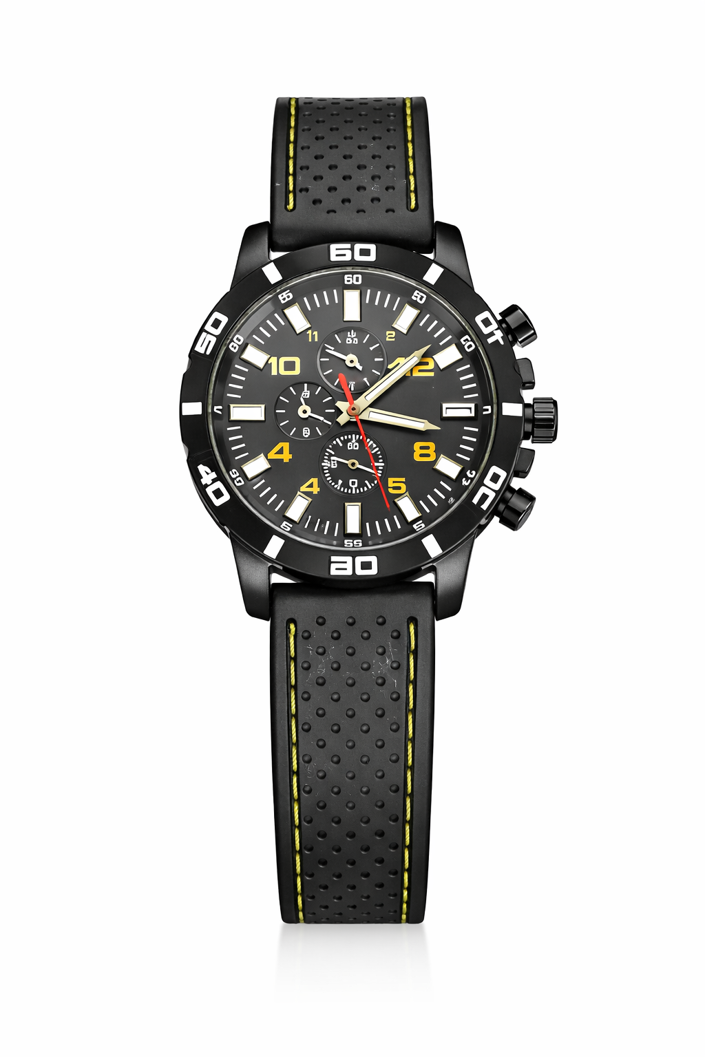 Men’s Sport Chronograph Watch – Silicone Strap Waterproof Style