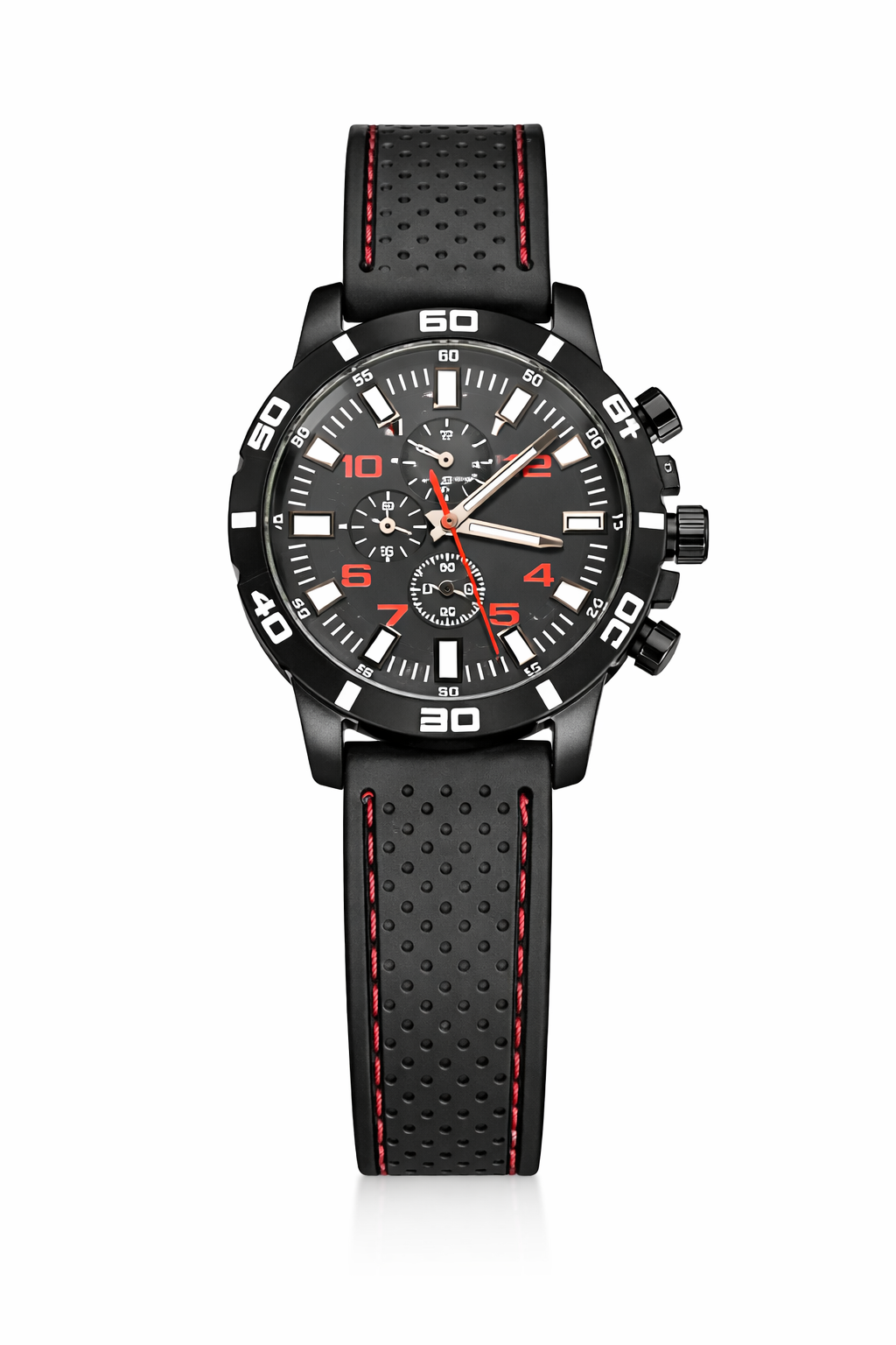 Men’s Sport Chronograph Watch – Silicone Strap Waterproof Style