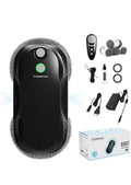 W5 Window Cleaning Robot, 6400Pa Max Adaptive Suction, Auto-Spray Smart Window Cleaner with Triple Safety System, Intelligent Navigation, Remote Control, for All Smooth Surfaces, Black