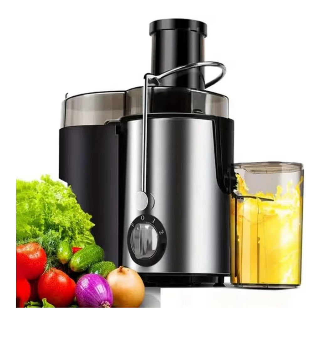 Electric Juicer Machine with 2-Speed Settings, Stainless Steel Centrifugal Juice Extractor for Fruits and Vegetables
