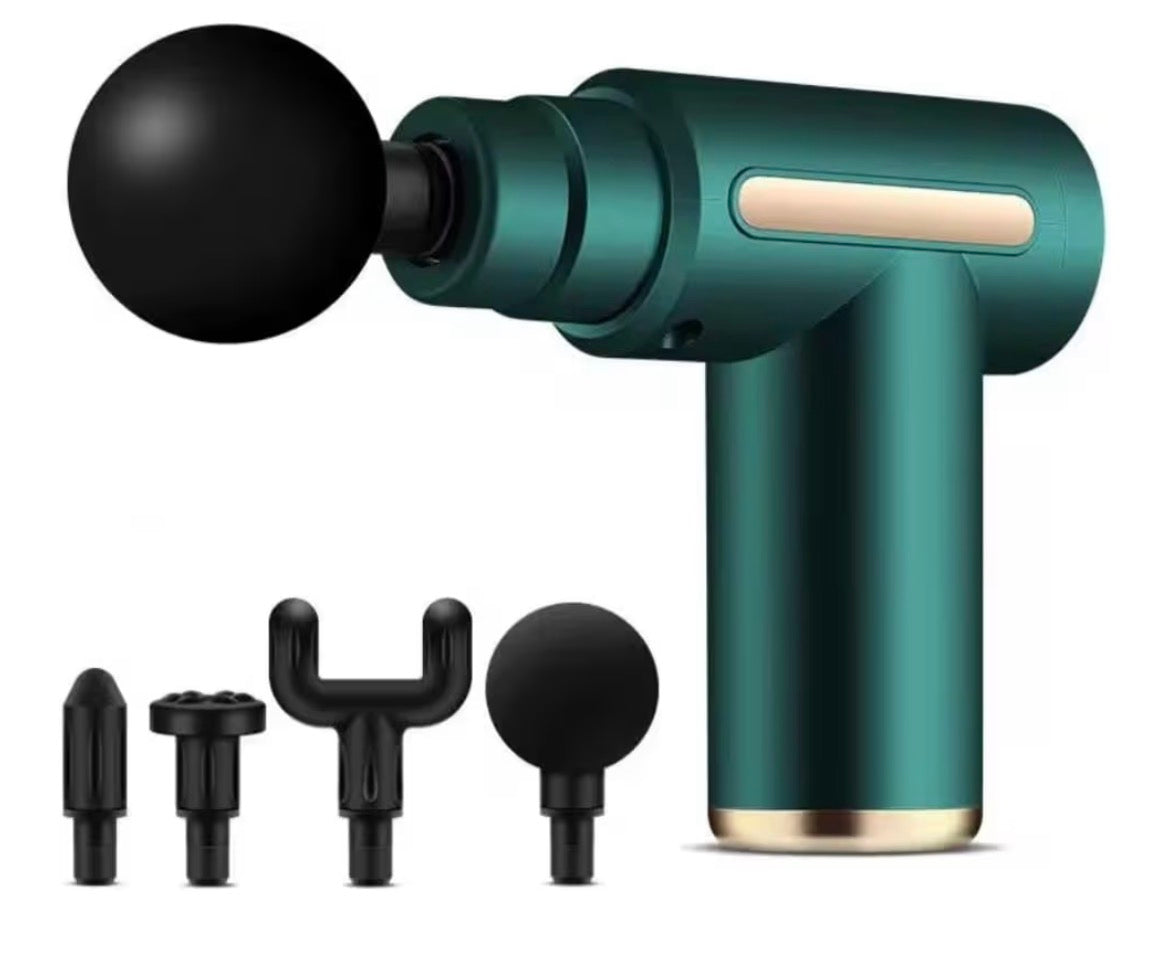 USB Massage Gun for Muscle Relaxation with Vibratory Varilla and 3 Massage Heads for Enhanced Relief and Soothing Therapy Ideal for Muscle Tension Relief