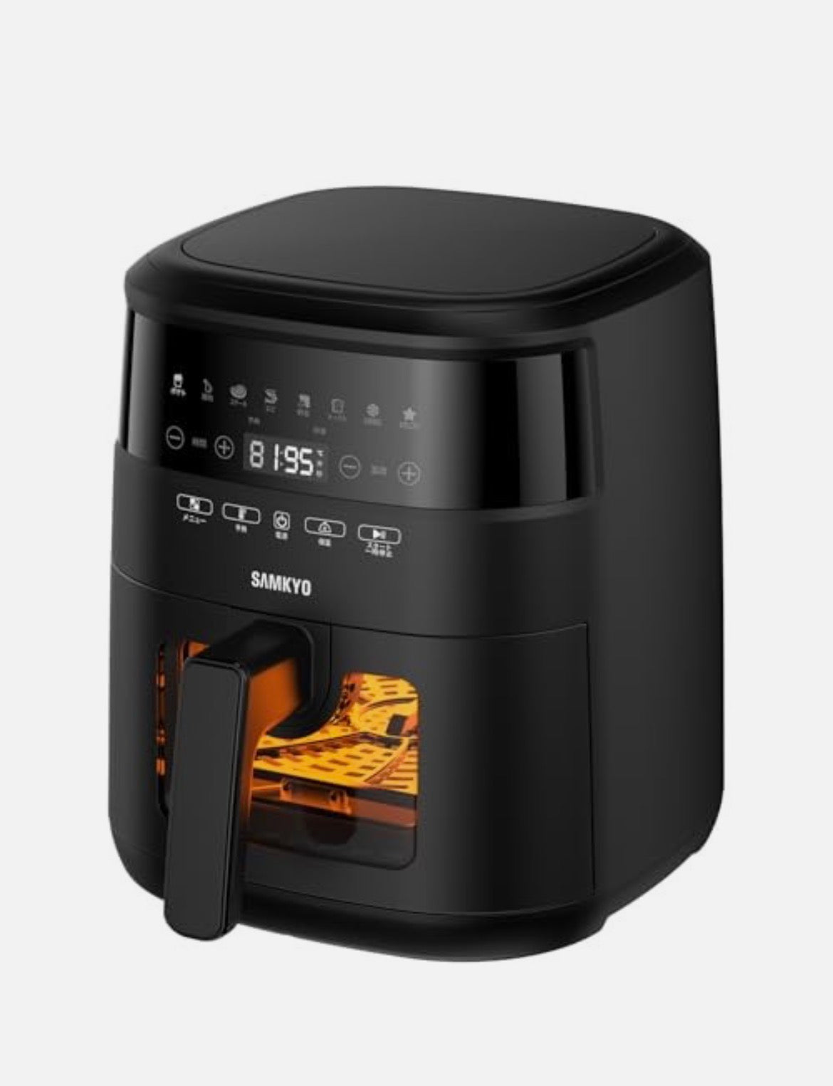 SAMKYO Air Fryer 4.2L Large Capacity 1-4 Servings Touch Panel Japanese Recipe