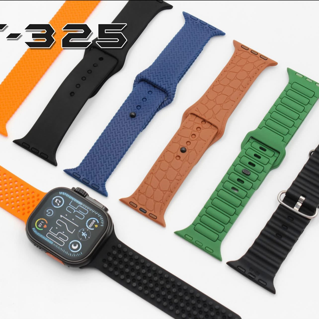 7-in-1 Smart Watch Gift Set – Smartwatch, AI Glasses, Earbuds & Multiple Bands (ZT-325)