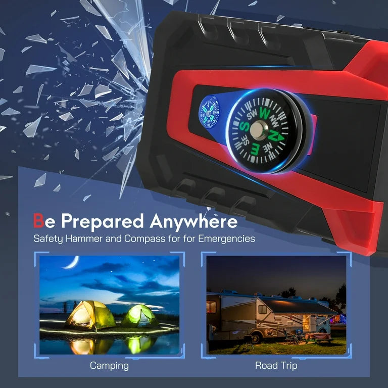 Car Jump Starter 4800A Peak Car Battery Jump Starter 25000mAh Battery Jump Box for Car up to 10.0L Gas or 8.0L Diesel Engine with LED Light