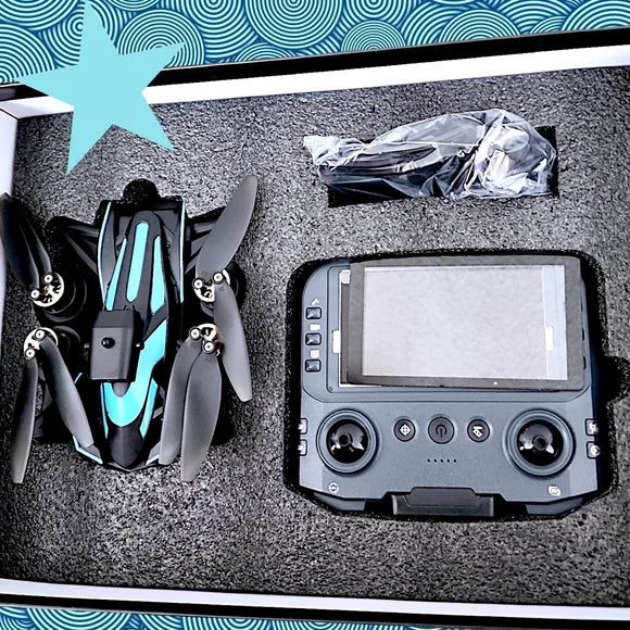 DRONE SMS MAX Foldable Drone with Dual Camera, WiFi FPV, LED Lights, Remote Control Quadcopter